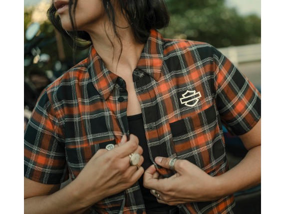 96350-26VW/000L, HEMD HARLEY PLAID SHORT SLEEVE