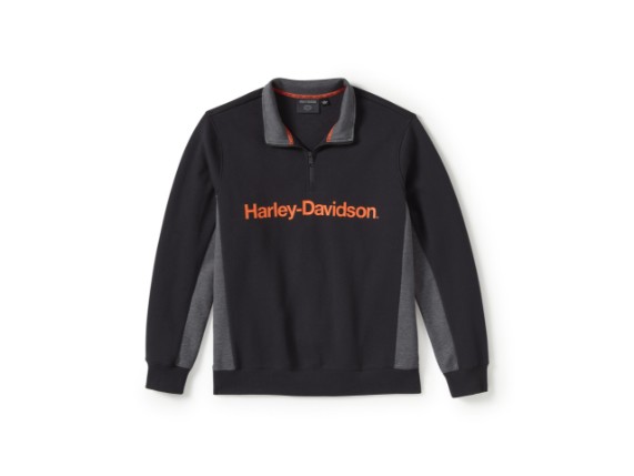 96361-25VM/000L, SWEATER HARLEY TECH 1/4 ZIP FLEECE