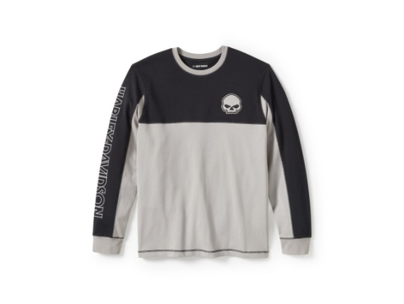 96372-25VM/000L, LONGSLEEVE HARLEY WILLIG G SKULL