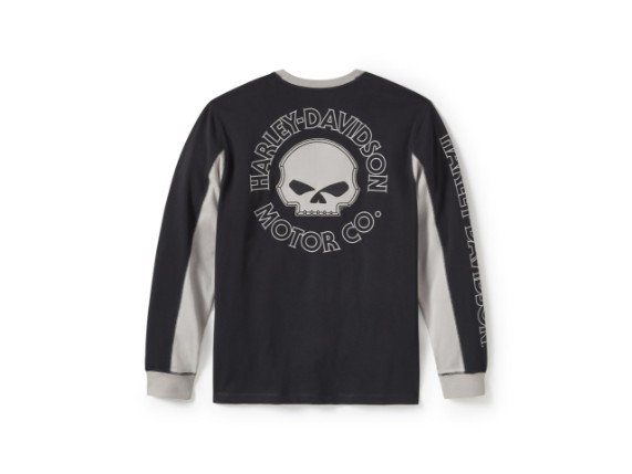 96372-25VM/000L, LONGSLEEVE HARLEY WILLIG G SKULL