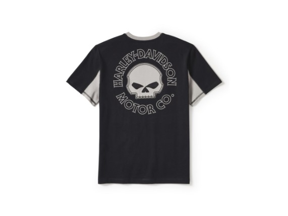 96373-25VM/000L, T-SHIRT HARLEY WILLI G SKULL