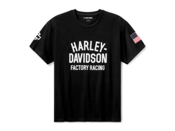 96375-26RX/000L, T-SHIRT HARLEY FACTORY RACING FAST