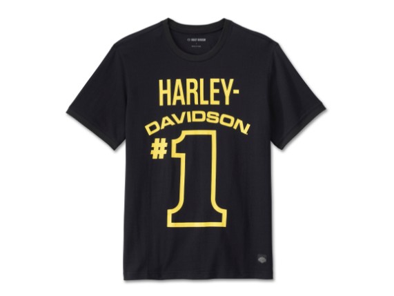 96417-24VM/000L, T-SHIRT HARLEY #1 RACING MESH RINGER