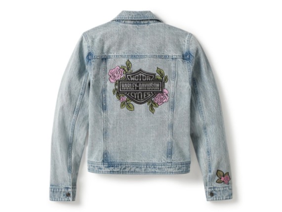 96465-25VW/000L, JACKE HARLEY ROSE&THORN BILING DENIM