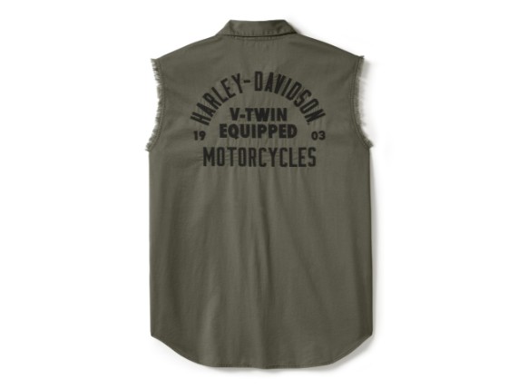 96497-25VM/000L, HEMD HARLEY V-TWIN EQUIPPED BLOWOUT