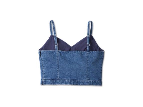 96514-24VW/000L, TOP HARLEY COOL BLUE BUSTIER