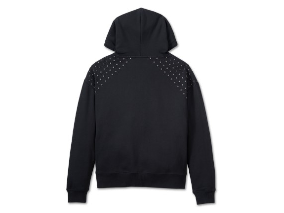96570-24VW/000L, SWEATER HARLEY STUDDED OUT HOODIE