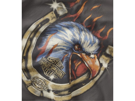 96572-25VM/000L, T-SHIRT HARLEY DICKIES FLAMMING