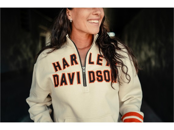 96604-26VW/000L, SWATER HARLEY 3/4 ZIP FLEECE CREW