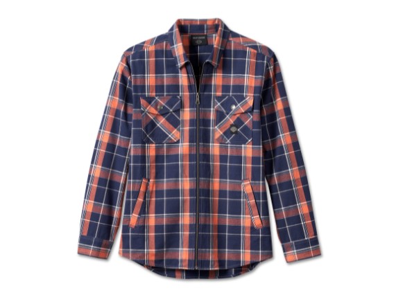 96644-23VM/000L, HEMD HARLEY ECLIPSE ZIP UP Ltd