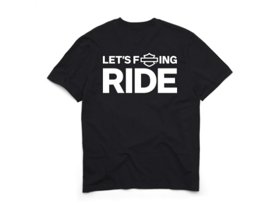 96656-25VM/000L, T-SHIRT HARLEY LETS F ING RIDE