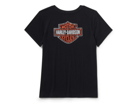 96767-25VW/000L, T-SHIRT HARLEY ESSENTIAL BLING