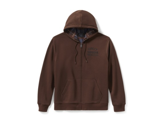 96784-25VM/000L, SWEATER HARLEY PLAID LINED ZIP