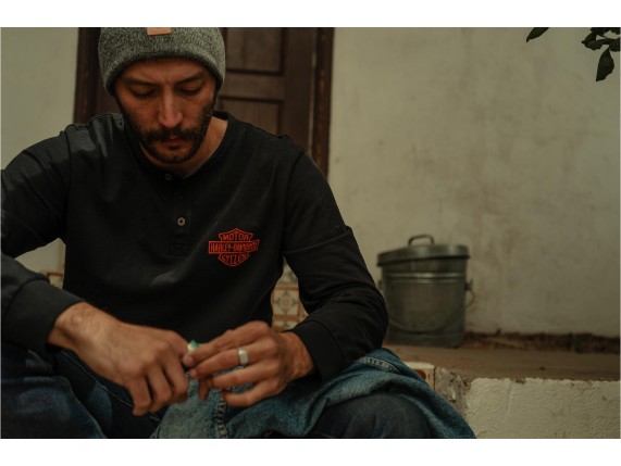 96798-25VM/000L, SWEATER HARLEY RACER FONT HENLEY