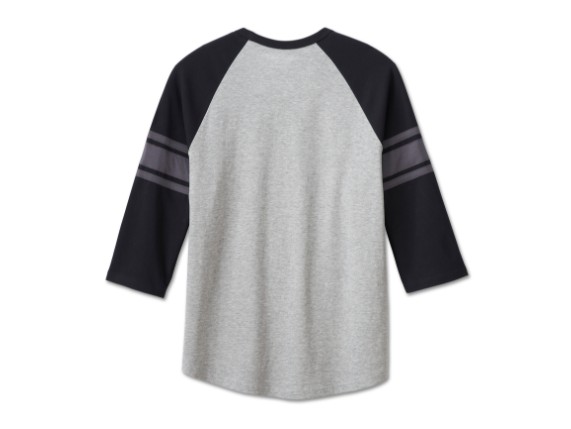 96809-23VM/000L, T-SHIRT HARLEY #1 3/4 ARM
