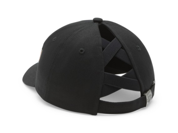 97643-26VW, CAP HARLEY BAR & SHIELD PONYTAIL