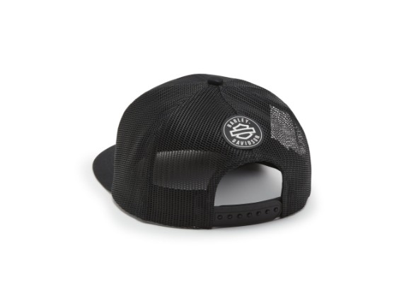 97684-25VM, CAP HARLEY LOGO SWITCHBACK TRUCKER