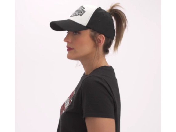 97731-24VW, CAP HARLEY BAR & SCHILD PAARDENSTAART