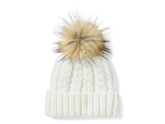97781-26RW, MÜTZE HARLEY LEATHER PATCH POM