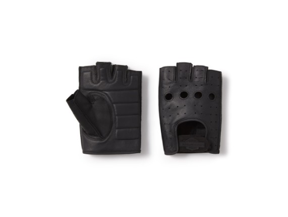 98116-25VM/000L, HANDSCHUH HARLEY FINGERLESS LEATHER