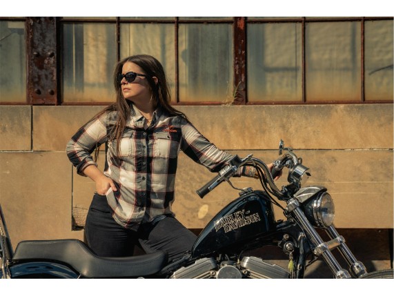 99025-23VW/000L, HEMD HARLEY BAR & SHIELD PLAID