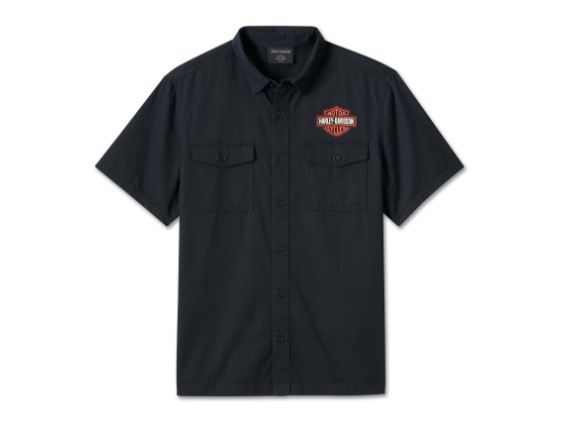 99055-24VM/000L, HEMD HARLEY BAR & SHIELD SHIRT