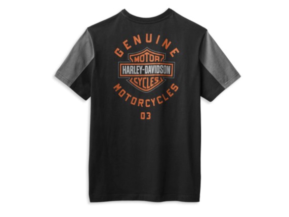 99064-21VM/000L, T-SHIRT HARLEY COPPERBLOCK LOGO TEE