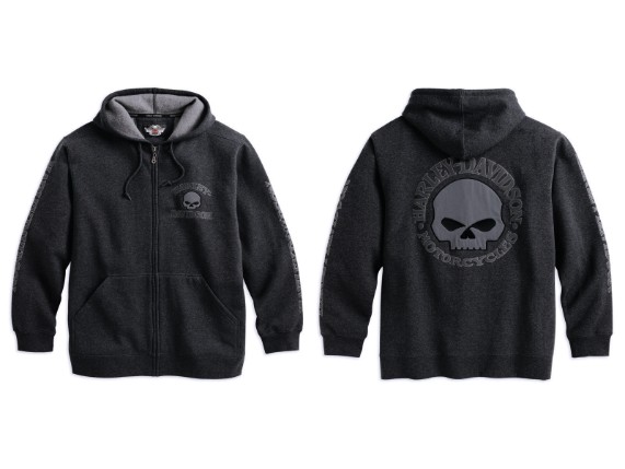 99107-18VM/000L, SWEATER HARLEY HOODED SKULL