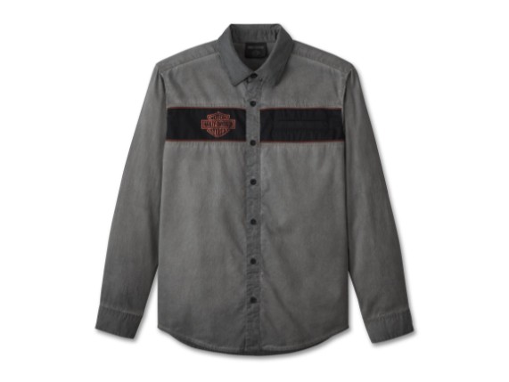 99177-24VM/000L, HEMD HARLEY IRON BOND LONG SLEEVE