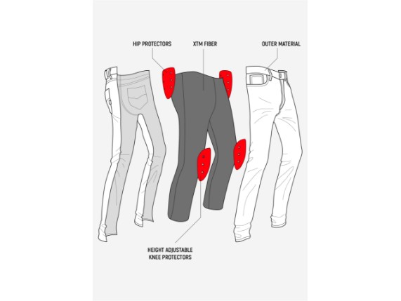 JDC5003-34/34, JEANS JOHN DOE STROKER CARGO XTM
