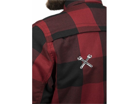 JDL5001-XL, MAGLIA JOHN DOE MOTOSHIRT ROSSA