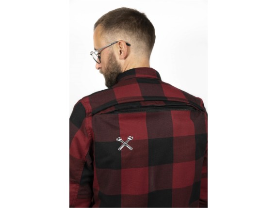 JDL5001-XL, MAGLIA JOHN DOE MOTOSHIRT ROSSA