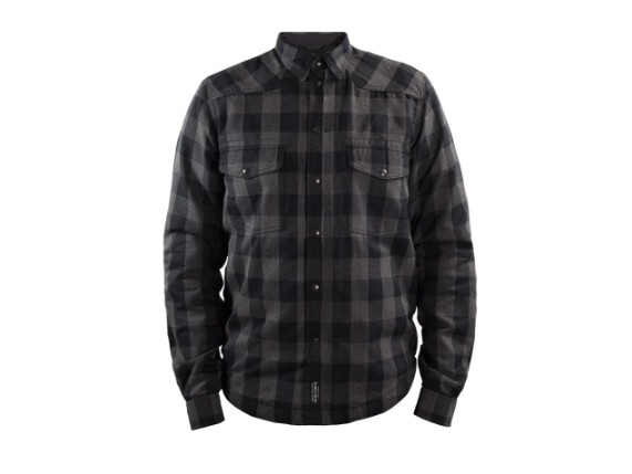 JDL5004-L, HEMD JOHN DOE MOTOSHIRT GREY BLACK