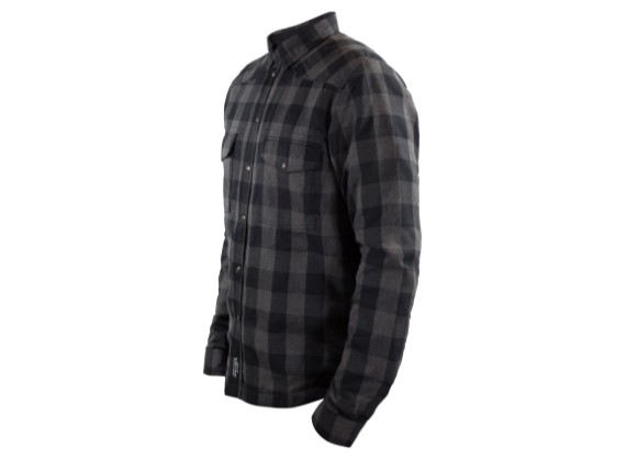 JDL5004-L, HEMD JOHN DOE MOTOSHIRT GREY BLACK