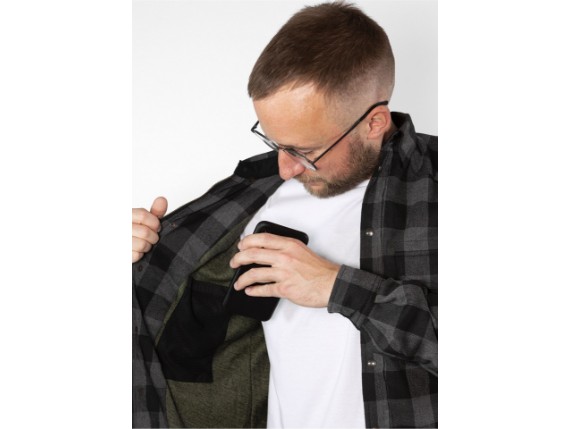 JDL5004-L, HEMD JOHN DOE MOTOSHIRT GREY BLACK