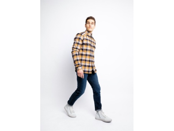 JDL5011-L, HEMD JOHN DOE MOTOSHIRT YELLOW