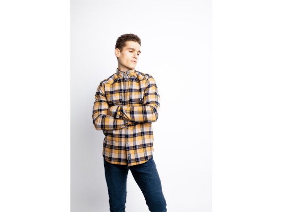 JDL5011-L, HEMD JOHN DOE MOTOSHIRT YELLOW