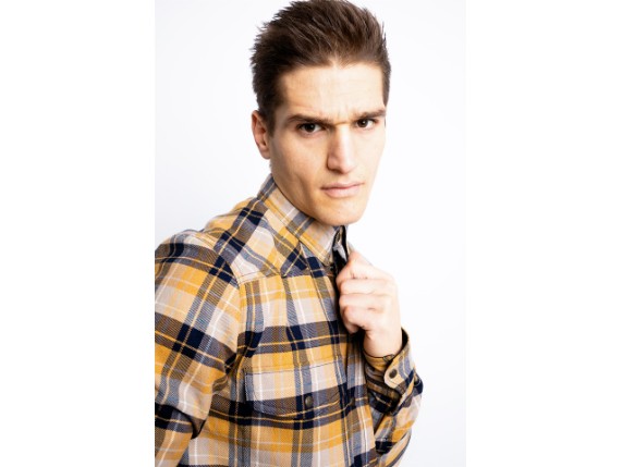 JDL5011-L, HEMD JOHN DOE MOTOSHIRT YELLOW