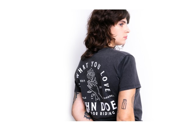 JDS6406-S, T-SHIRT JOHN DOE ROSE FADE OUT WOMEN