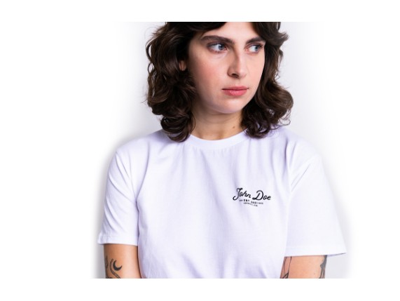 JDS6408-M, T-SHIRT JOHN DOE JD LETTERING WOMEN