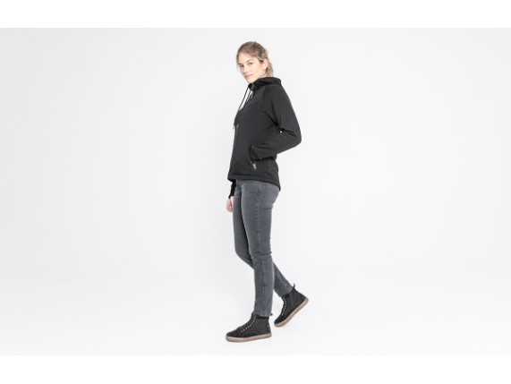 JHK8002-M, JOHN DOE XTM DONNA V2 KEVLAR FELPA CON CAPPUCCIO