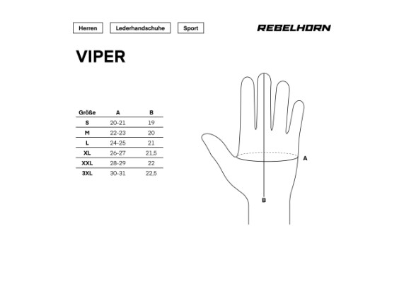 RH-GLV-VIPER_01_L, HANDSCHUH REBELHORN VIPER