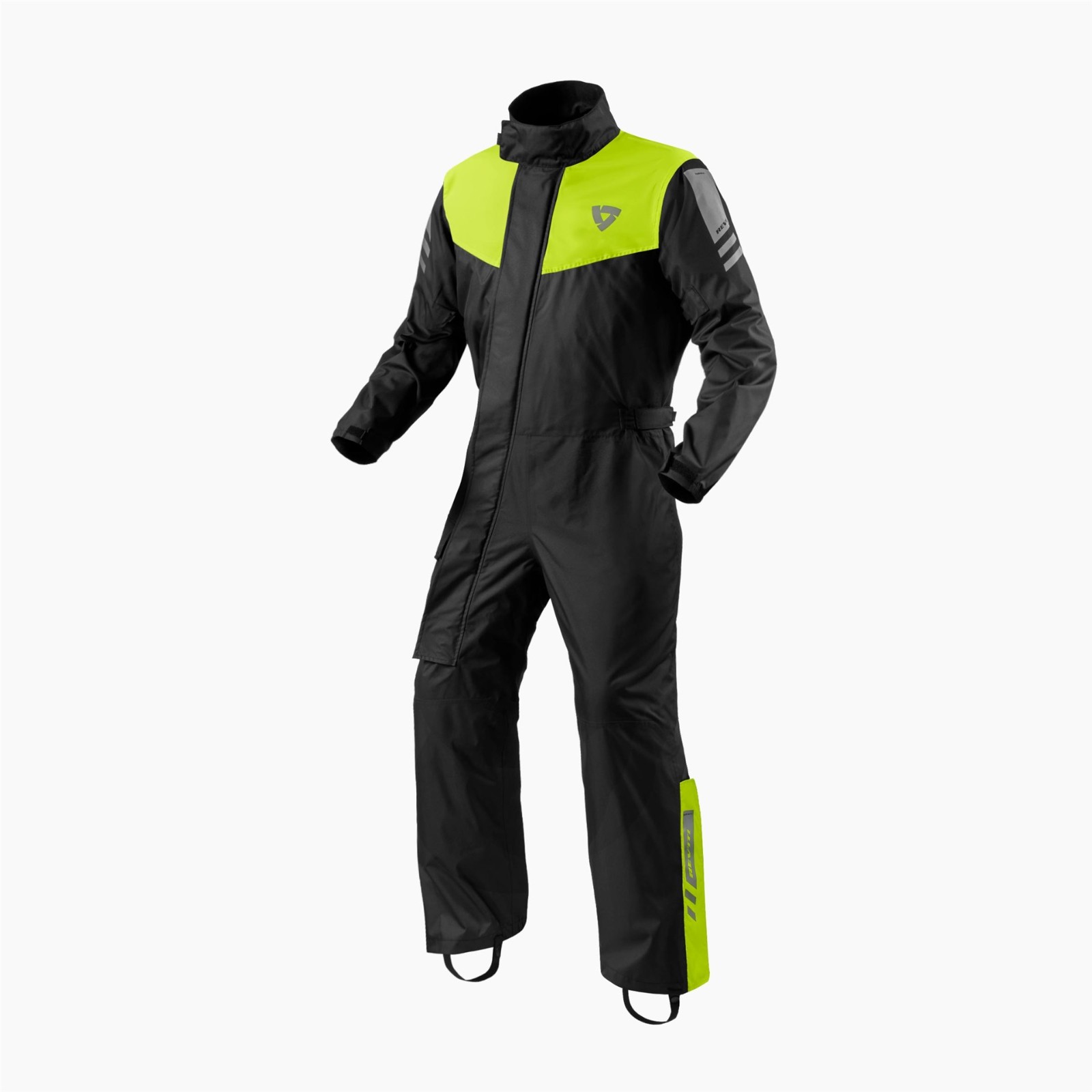 Motorrad Regenkombi Regenhose Regenjacke Schwarz Neon Orange Gr. 5XL