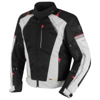 X-Air Evo Pro Damen Textiljacke hellgrau / schwarz