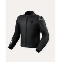 Quadratic Lederjacke Schwarz-Weiß