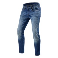 Carlin Motorradjeans Skinny Fit Lang Mediumblau