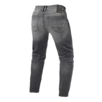 Moto 2 Motorradjeans Tapered Fit Standard Mittelgrau
