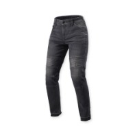 Moto 2 Ladies Motorradjeans Slim Kurz Schwarz