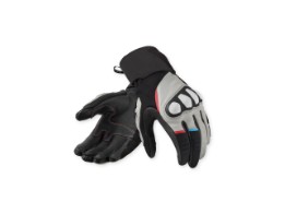 Combustion Handschuhe Hellgrau-Schwarz