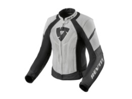 Xena 3 Ladies Lederjacke Schwarz-Weiß